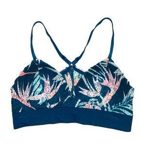 PINK Victoria’s secret tropical bralette with adjustable straps